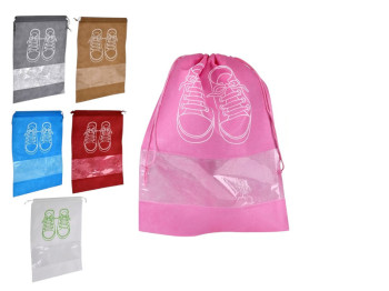 Сумка для взуття на шнурках WW58742-4, 32×44 см, з відсіком ПВХ, BabyToys