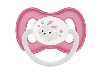 Пустышка силиконовая симметричная Bunny & Company, 6-18 мес, 23/269_pin, Canpol Babies