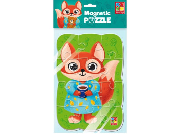 Пазли м'які магнітні А5, Малюк зможе Лисиця, Vladi Toys