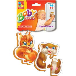 Магнитные беби пазлы Пушистики, Vladi Toys