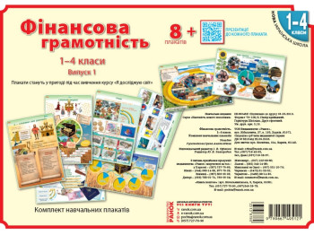 Плакати “Фінансова грамотність 1-4 клас, Наочність нового покоління”, І. А. Гусельнікова, Ранок