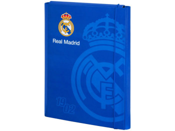Папка для труда FC Real Madrid, А4, на резинке, Kite