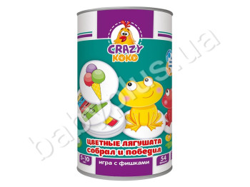 Игра в тубусе Цветные лягушата, Vladi Toys