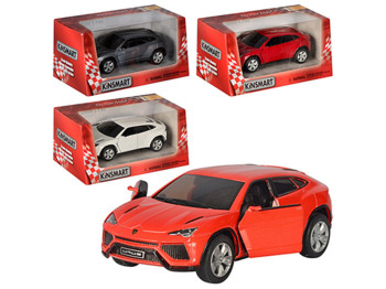 Машинка металлическая инерционная LAMBORGHINI URUS. Kinsmart KT 5368 W