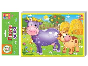 М'які пазли А5 Тварини ферми, Vladi Toys