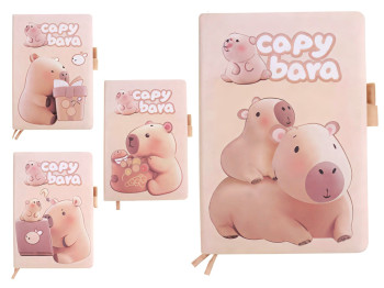 Блокнот C6 80 аркушів Milky Capi, 11×16 см, тверда обкладинка, мікс видів (ціна за 1шт)