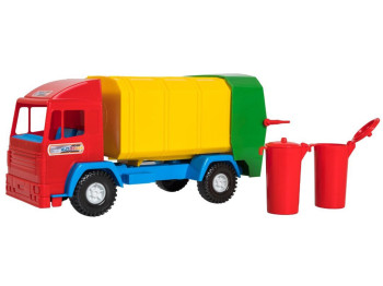 Машинка Tigres 39211 Mini Truck Мусоровозы с контейнерами 28,5 см