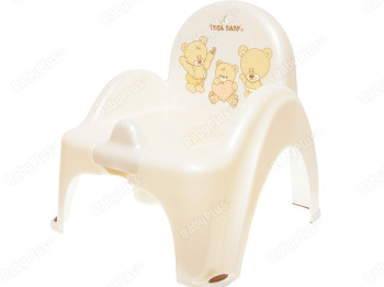 Горщик - стільчик Ведмедики біла перлина. Tega Baby MS-012-118