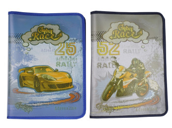 Папка А4 пластикова, CRAZY RACE, KIDIS 7160