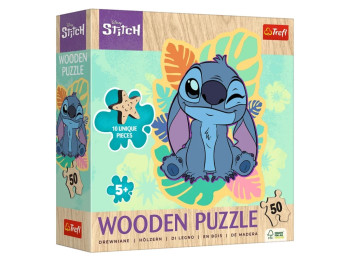 Пазл дерев’яний Trefl Wooden Lilo and Stitch Щасливий Стіч, 50 елементів