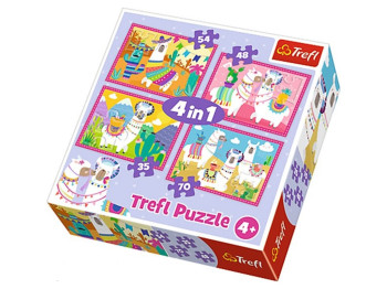 Пазли 4в1 Лами, Trefl