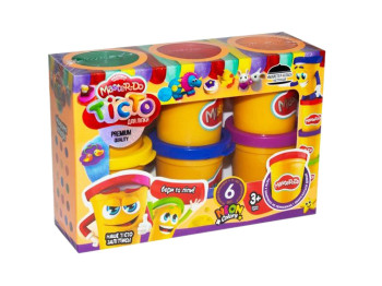 Тесто для лепки Master Do 6 банок, Danko Toys