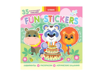 Книжка с наклейками Fun stickers, Книга 3, Елвик