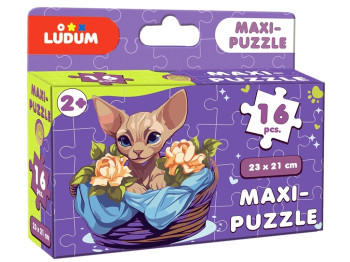 Пазл Максі-пазл Котик 2, 16 великих елементів, Ludum