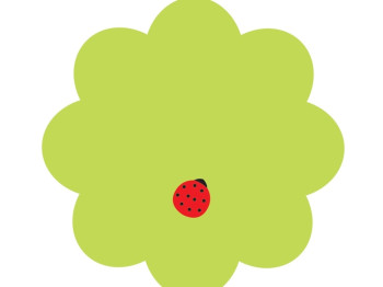 Блок бумаги с клейким слоем Flower, 7×7 см, зеленый, 50 листов, Axent