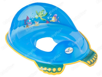 Туалетне сидіння АКВА з гумками протиковзними сине. Tega Baby AQ-008-115