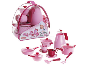 Набор посуды игровой Cooking Set, 22 см, с чайником и посудой, Юника