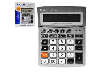 Калькулятор 12-розрядний Kadio, KD-778B