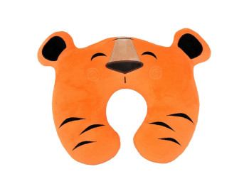Підголовник дорожній форма тигрик, 39 см, текстильний, Tigres