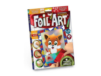Набір для творчості Аплікація кольоровою фольгою Foil art, Danko Toys