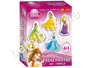 Набор для творчества, Магниты из гипса Disney Принцесса №2, Ranok Creative