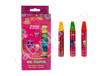 Крейда воскова кольорова 12 кольорів, THE OWL WORLD, KIDIS 7825