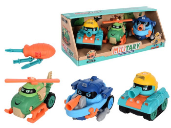 Конструктор на шурупах Транспорт 10 см JD1899-21A, с отверткой, BabyToys