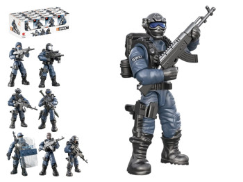 Конструктор Боєць спецпідрозділу SWAT, фігурка для складання, 6+, мікс видів (ціна за 1шт)