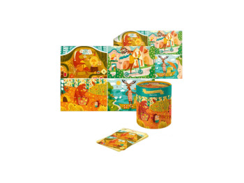 Пазл та гра Обсерваційний, Як звірі пори року зустрічали, Mon Puzzle