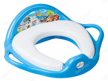 Туалетне сидіння М'яке Авто сине. Tega Baby CS-020-120