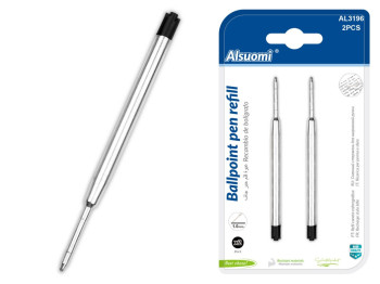 Запасні стрижнідля ручки Fiber Pen, 2 шт, 1.0 мм, чорні