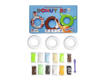 Набір легкого пластиліну Donut Set HEROES. TM Moon Light Clay 70089