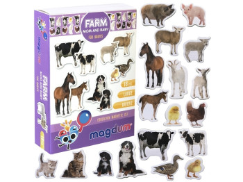 Набір магнітів Farm Mom and Baby. Magdum ML4031-08 EN