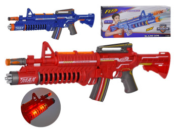 Автомат ігровий AK-33988,  55 см, звук, світло, вібрація, на батарейках, 2 кольори