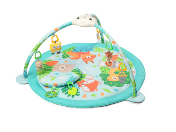 Розвиваючий килимок з проектором Лісові друзі 100x100 см. BabyOno 408