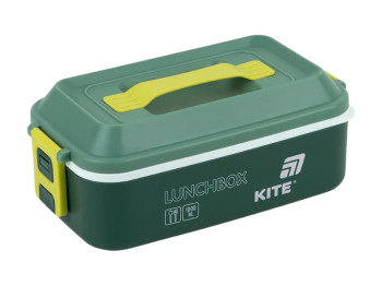 Ланчбокс Kite K25-1183-3, 1000 мл, с ручкой, зеленый, Kite