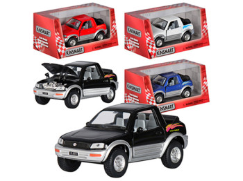 Машинка инерционная металлическая Toyota RAV4 Cabriolet, 16 см, открываются двери, Kinsmart
