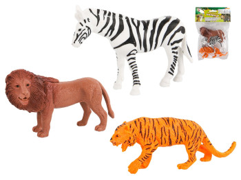 Набор фигурок животных Safari, 9 см, лев, тигр, зебра