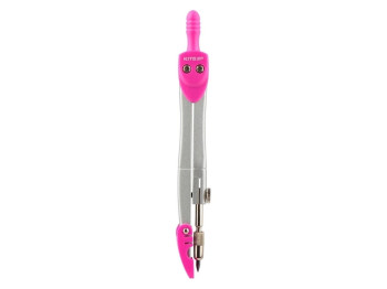 Циркуль рожевий Kite K18-382-10 в PVC чохлі, 12,5 см