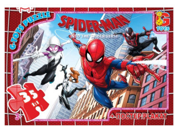 Пазли картонні Spider-Man, 35 елементів, G-Toys SM880