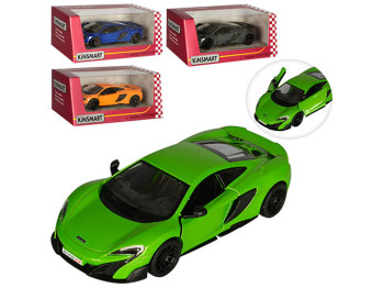 Машинка металлическая инерционная MCLAREN 675LT. Kinsmart KT 5392 W