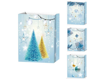 Пакет новогодний бумажный M New Year 26х32х10см, R97025-M