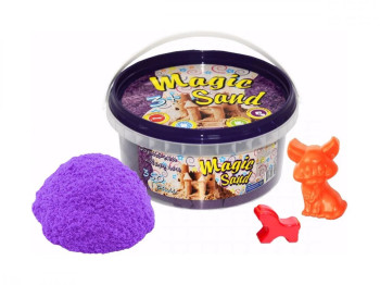 Кінетичний пісок Magic Sand сиреневий, 350 г, для ліплення, Strateg
