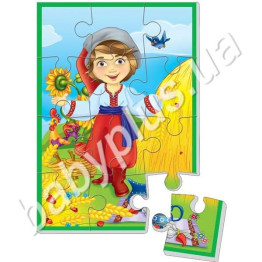 Мягкие пазлы Мальчик украинец А5, Vladi Toys