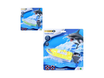 Катер игрушечный на батарейках 3012-3, 22 см, движется по воде, BabyToys(цена за 1шт)