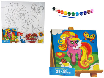 Набор для творчества Раскраска по номерам Coloring by numbers 31х31см, Danko Toys