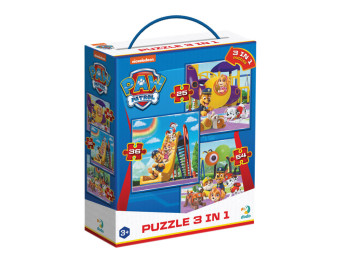 Пазл Paw Patrol 3в1, Игровая площадка, 25, 36, 54 элемента, DoDo 200578