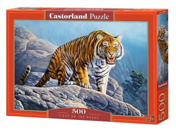 Пазли Тигр на скелях 500 елементів, Castorland