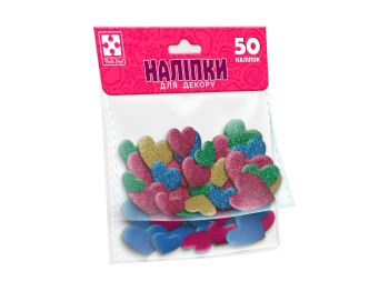 Набор для творчества мягкие наклейки Сердце, Vladi Toys