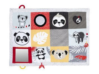 Коврик для игр на животике BabiesBoo 68/094, 30×95 см, зеркальце и подвески, Canpol Babies